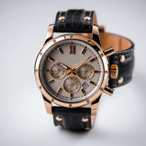 Elegant Quartz Analog Timepiece for Men with Polished Stainless Steel Finish