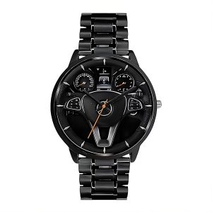 Car Dashboard Design Men's Watch – Rev Up Your Style with Steering Wheel Precision